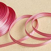 Лента, атлас, цвет розовый, ширина 6 мм