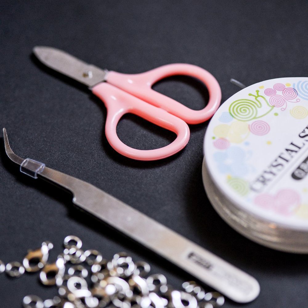 набор бисера и фурнитуры "летние каникулы", в органайзере, 24 цвета