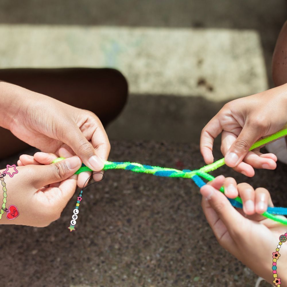 набор бусин в органайзере "роузи"