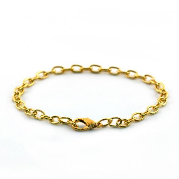 основа для браслета "снейк", цвет золото, 20 см