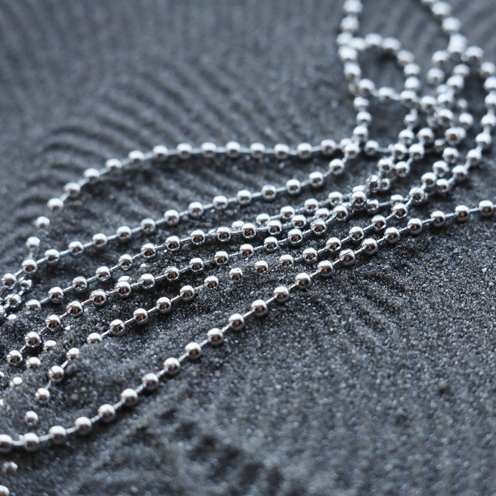 цепочка "шарик 304", цвет стальной, шарик 2.5 мм