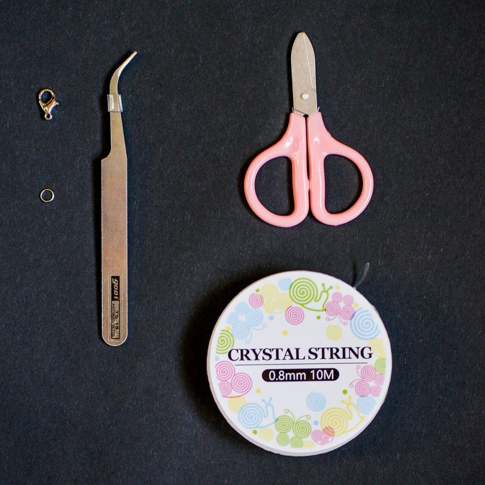 набор бисера и фурнитуры "летние каникулы", в органайзере, 24 цвета