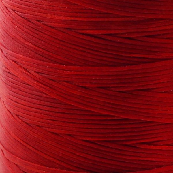 шнур вощеный, цвет красный, 1х0.4 мм