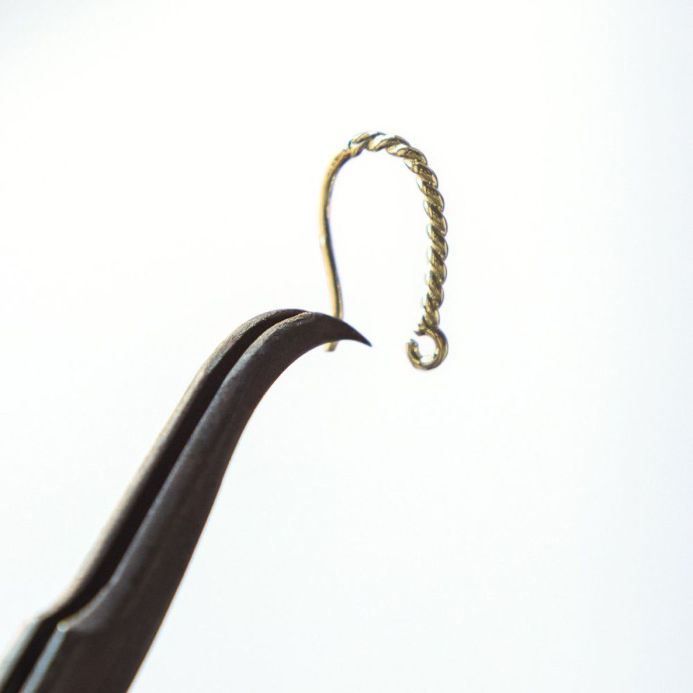 швензы "дениз", позолоченные, 17x9x1.4 мм 