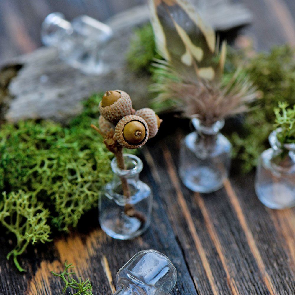 бутылочка баллон, прозрачная, 25x14 мм