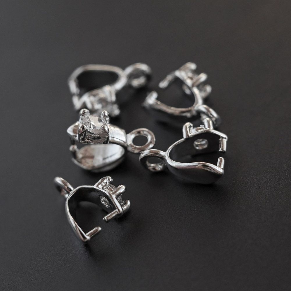 бейл "старлет", покрытие платина/цирконий, 9x3.5x7.5 мм