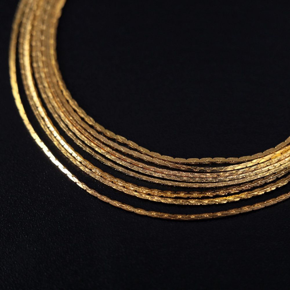 цепочка "кардан", цвет золото, звено 0.9x0.6 мм