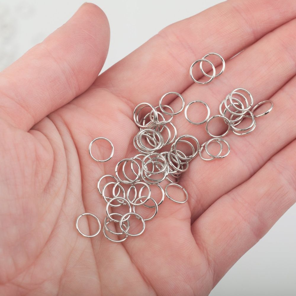 колечко соединительное 7, цвет платина, 7х0,7 мм