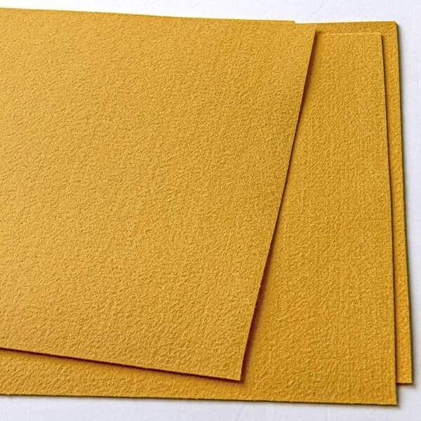 фетр 815 яркий горчичный, 1.2 мм, 33х110 см