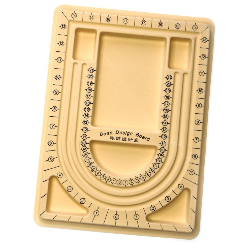 оборудование, дисплей для сборки бижутерии, пластик, цвет желтый, 32.5x23.5x2 см