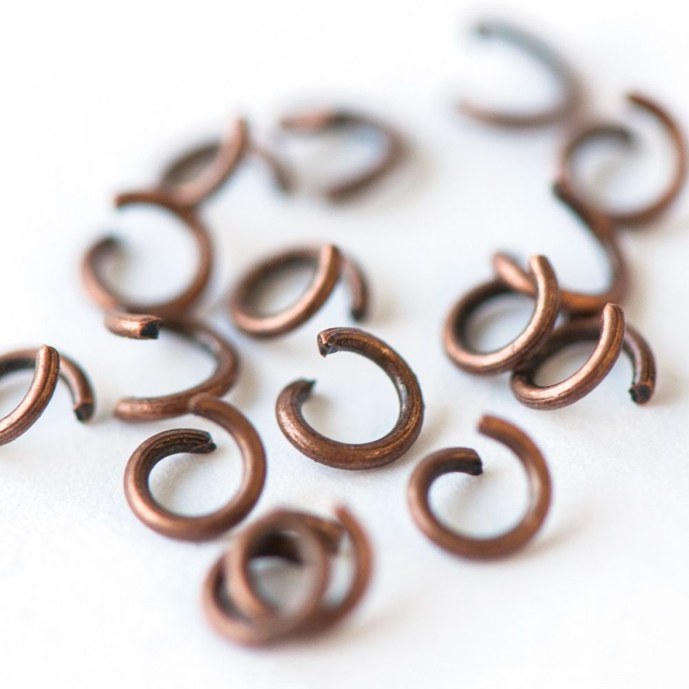 колечко соединительное 4, цвет медь, 4 мм