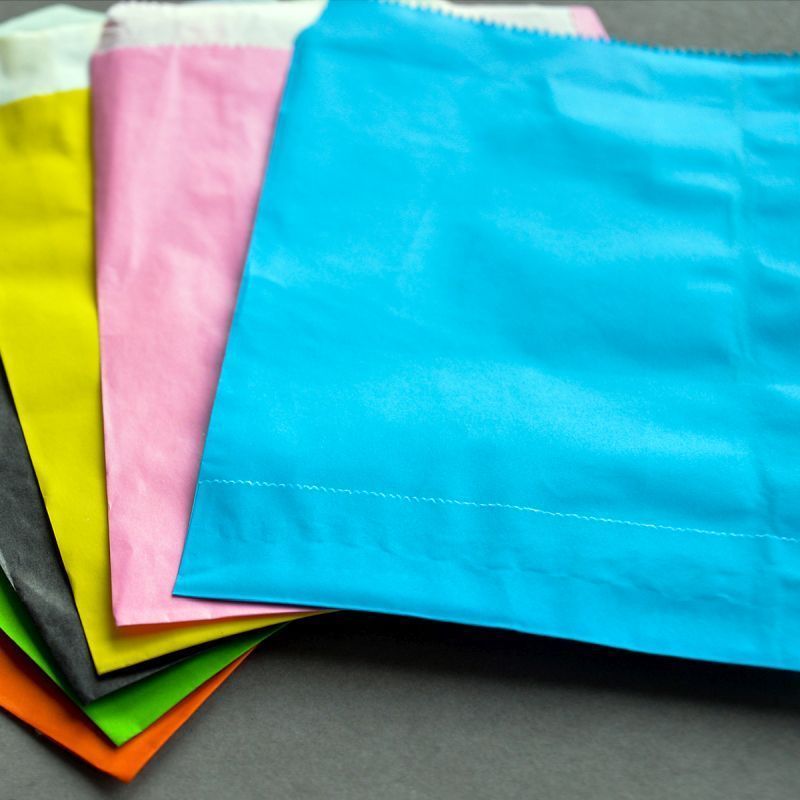 пакет крафт, бумага, цветовой микс, 18x13 см