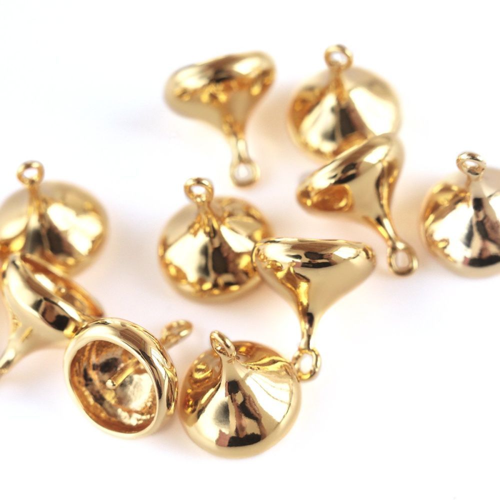 бейл "желудь", цвет золото, 11x10 мм