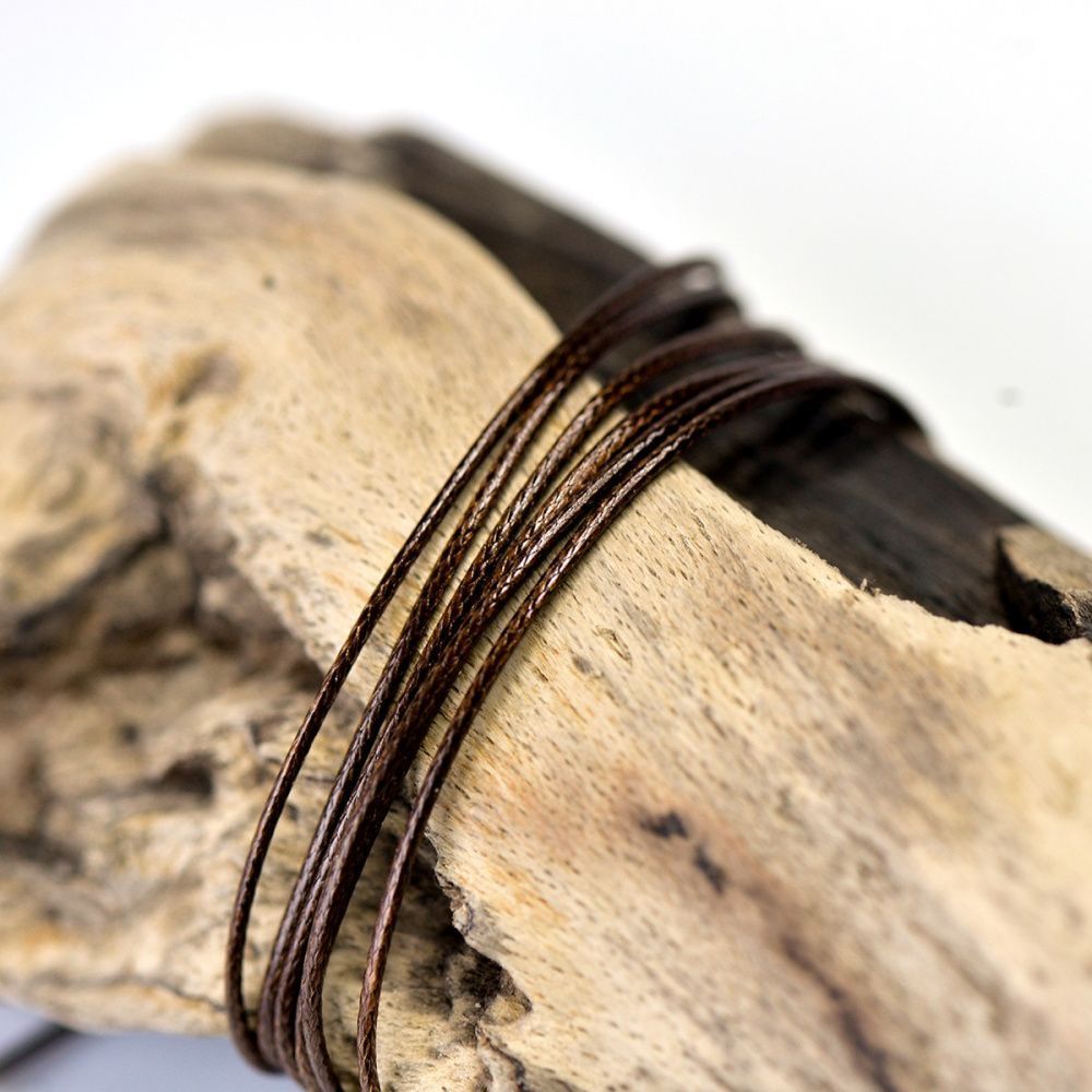 шнур вощеный, цвет светло-коричневый, 1 мм