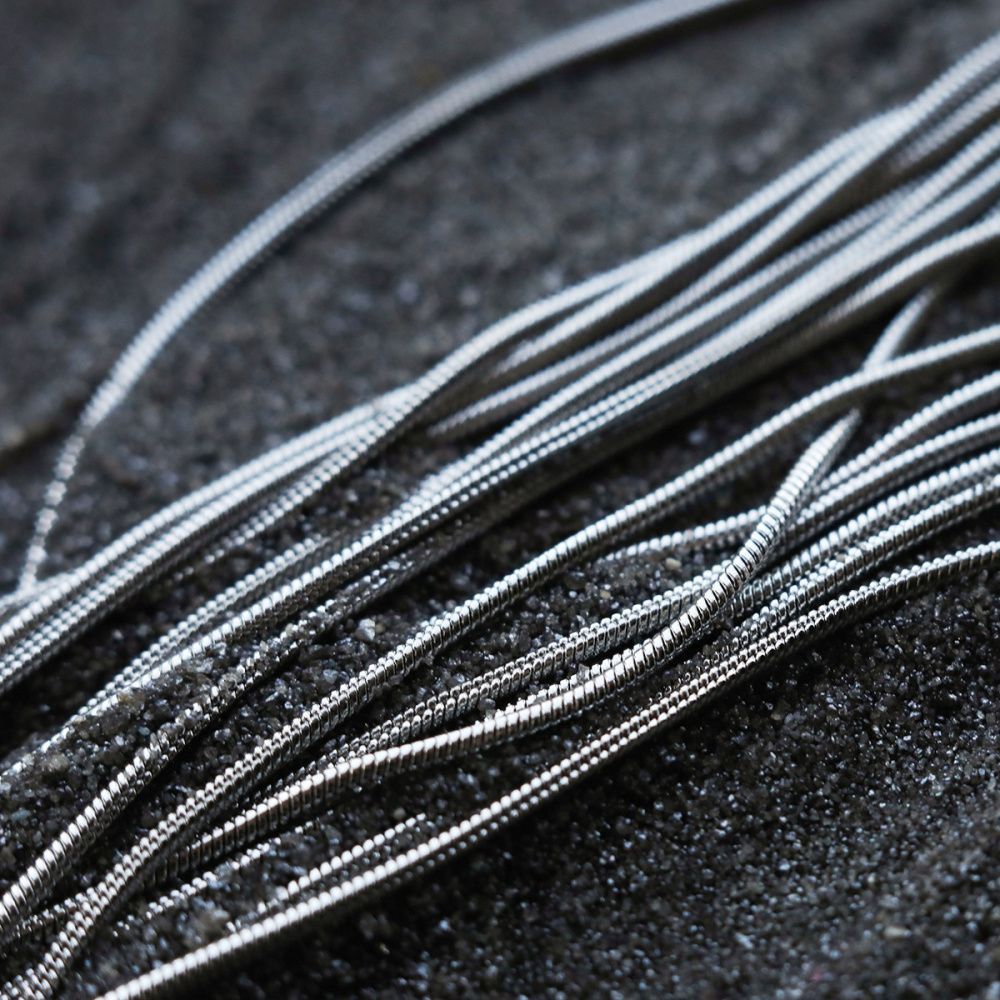 цепочка "снейк 304", цвет стальной, толщина 0.9 мм