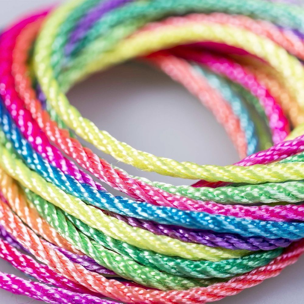 шнур витой из нейлона, цвет мультиколор, 1.5 мм