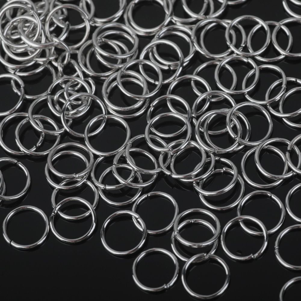 колечко соединительное 7, цвет платина, 7х0,7 мм