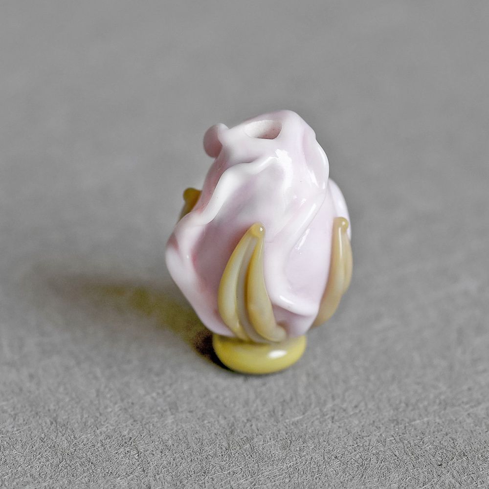 бусина, мурано "розовый бутон", светло-розовый, 15-16х10-11 мм