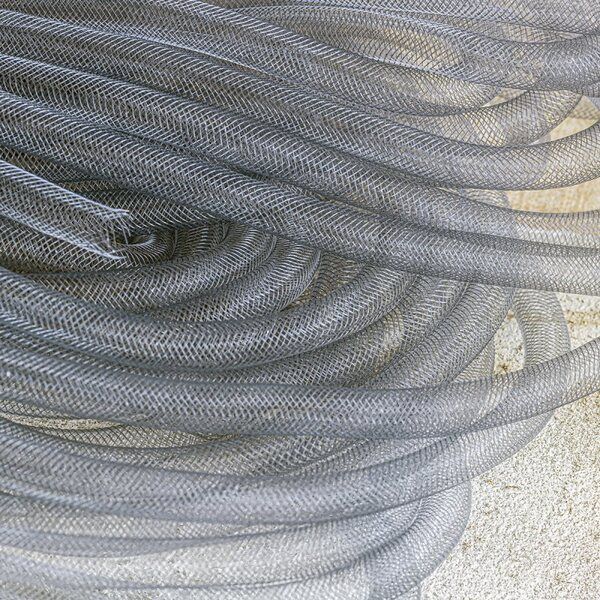 ювелирная сетка, пластик, цвет серый, диаметр 10 мм