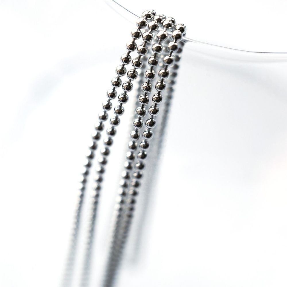цепочка "шарик 304", цвет стальной, шарик 1.5 мм