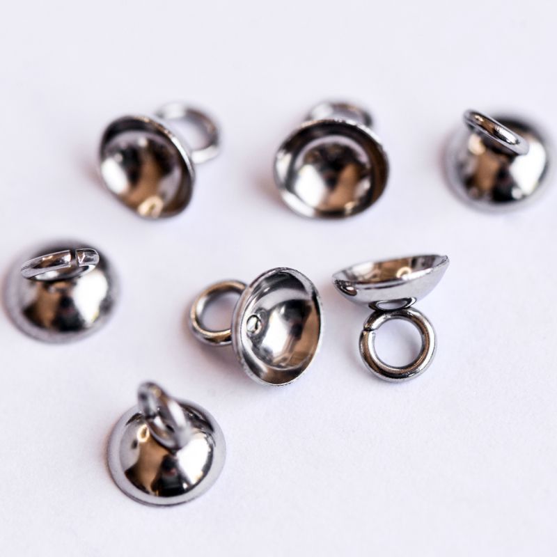 бейл для приклеивания, сталь, 7x6 мм