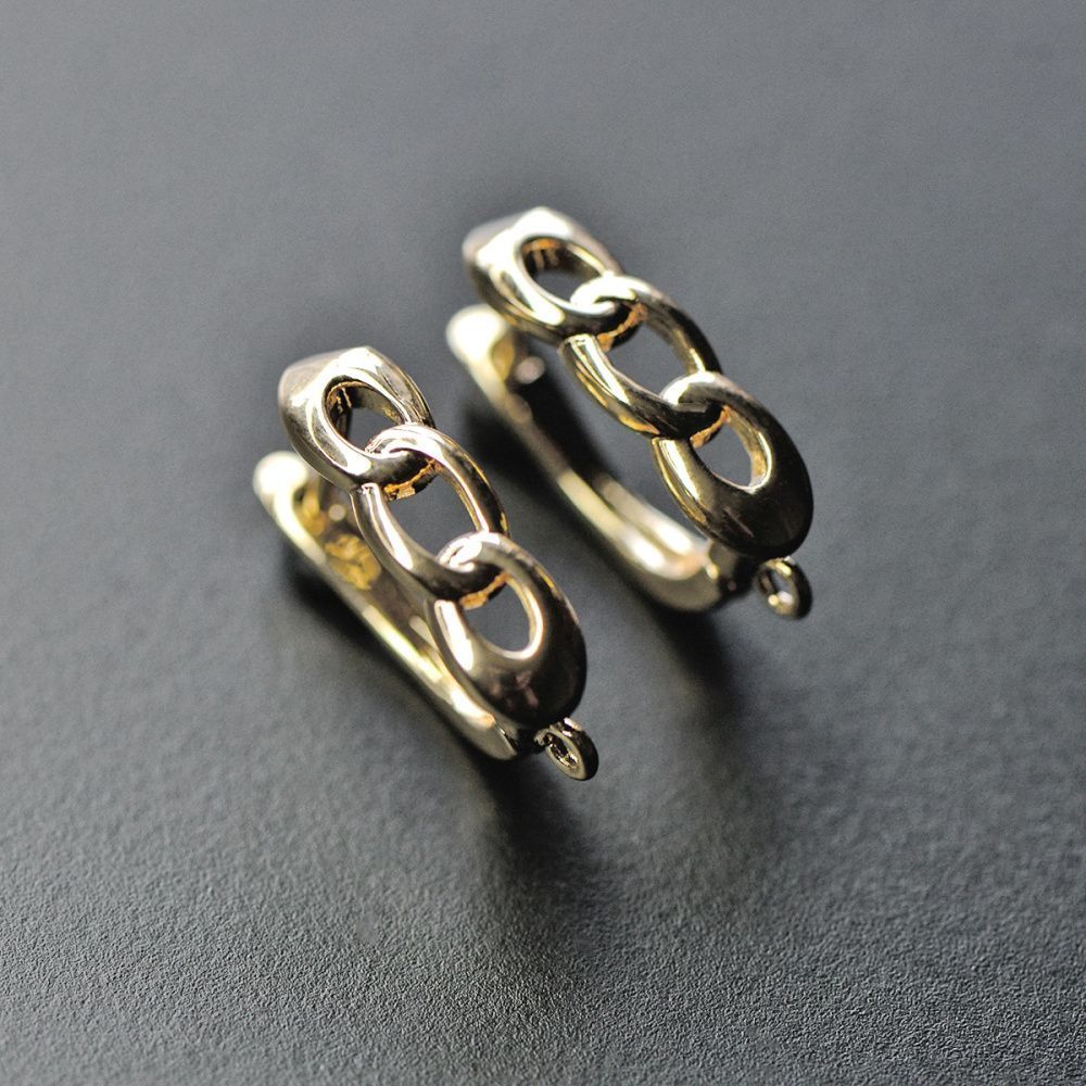 швензы "цепь", позолоченные, 18.5x5.5x12.5 мм 