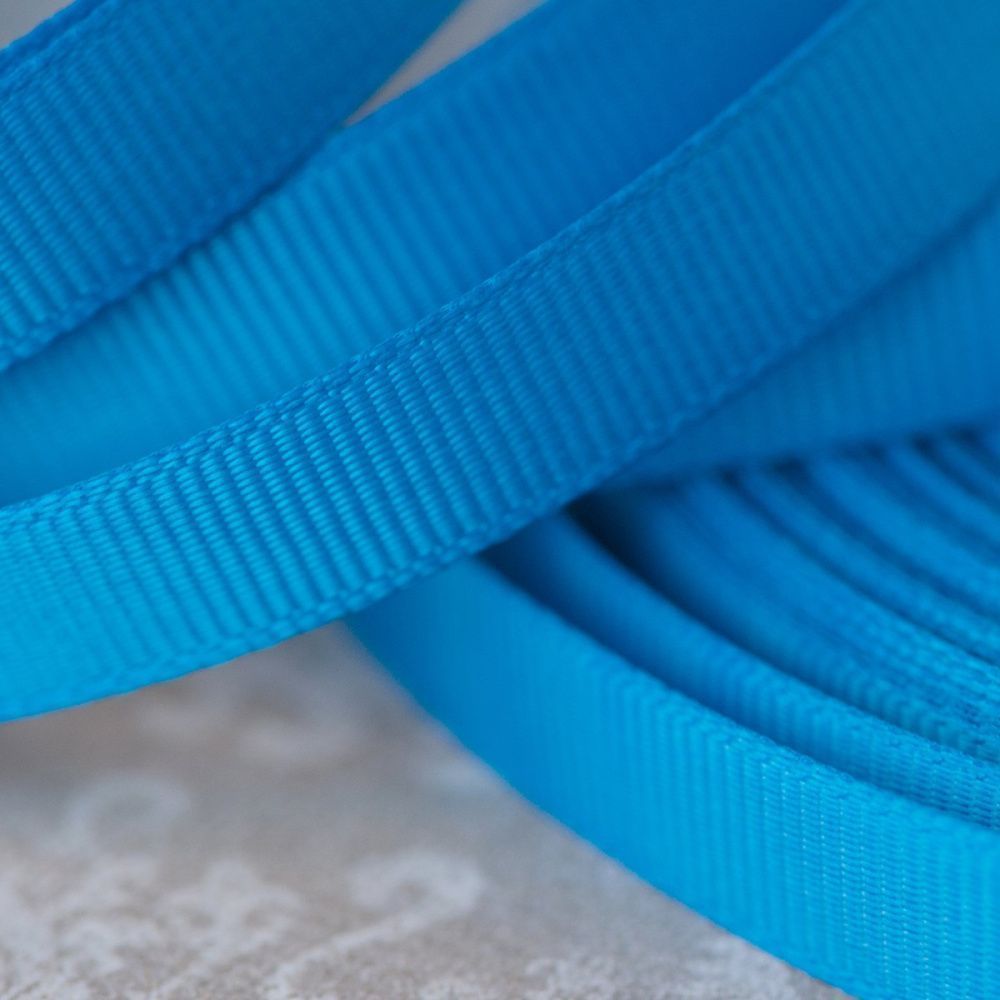 лента репсовая, цвет синий, ширина 10 мм ленты