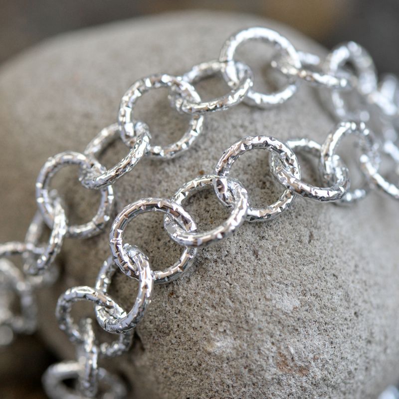 цепочка "текс", алюминий, цвет серебро, звено 11.5x2 мм