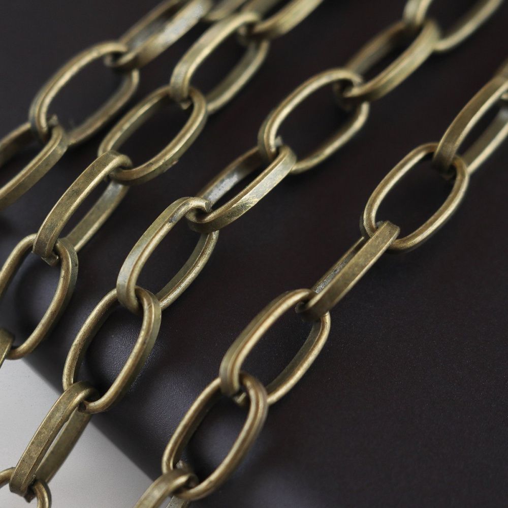цепочка "трек", цвет античная бронза, звено 10x5x1.5 мм