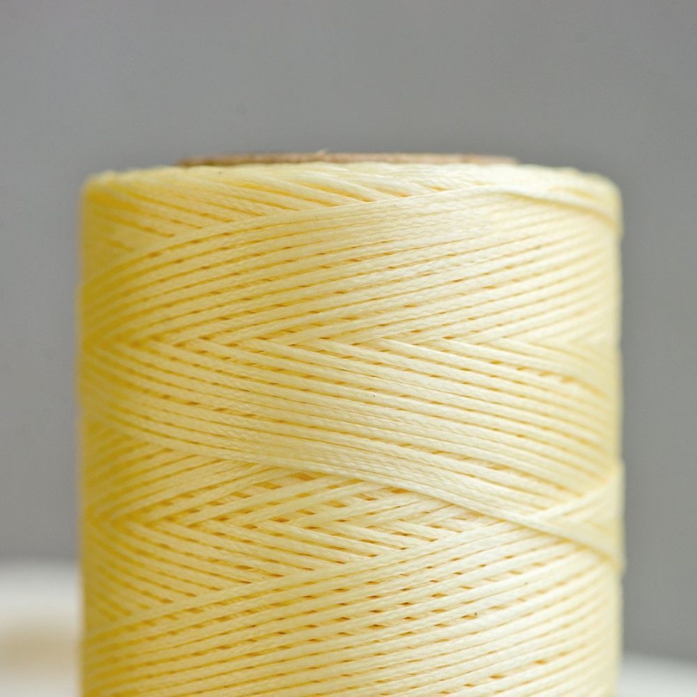 шнур вощеный, цвет бледно-желтый, 1х0.3 мм