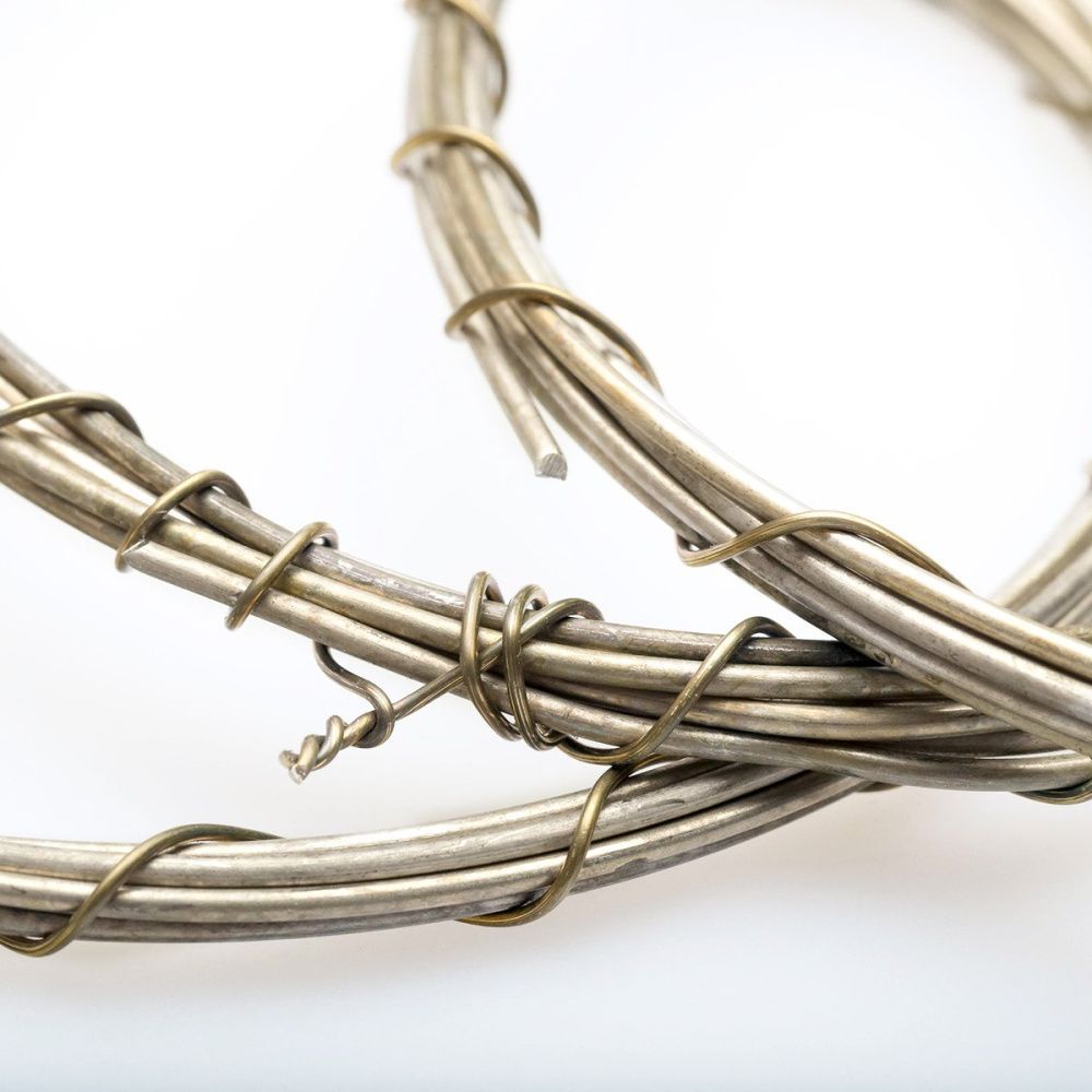 проволока нейзильбер (мягкая) для wire wrap, без покрытия, d 1.5 мм, 2 м