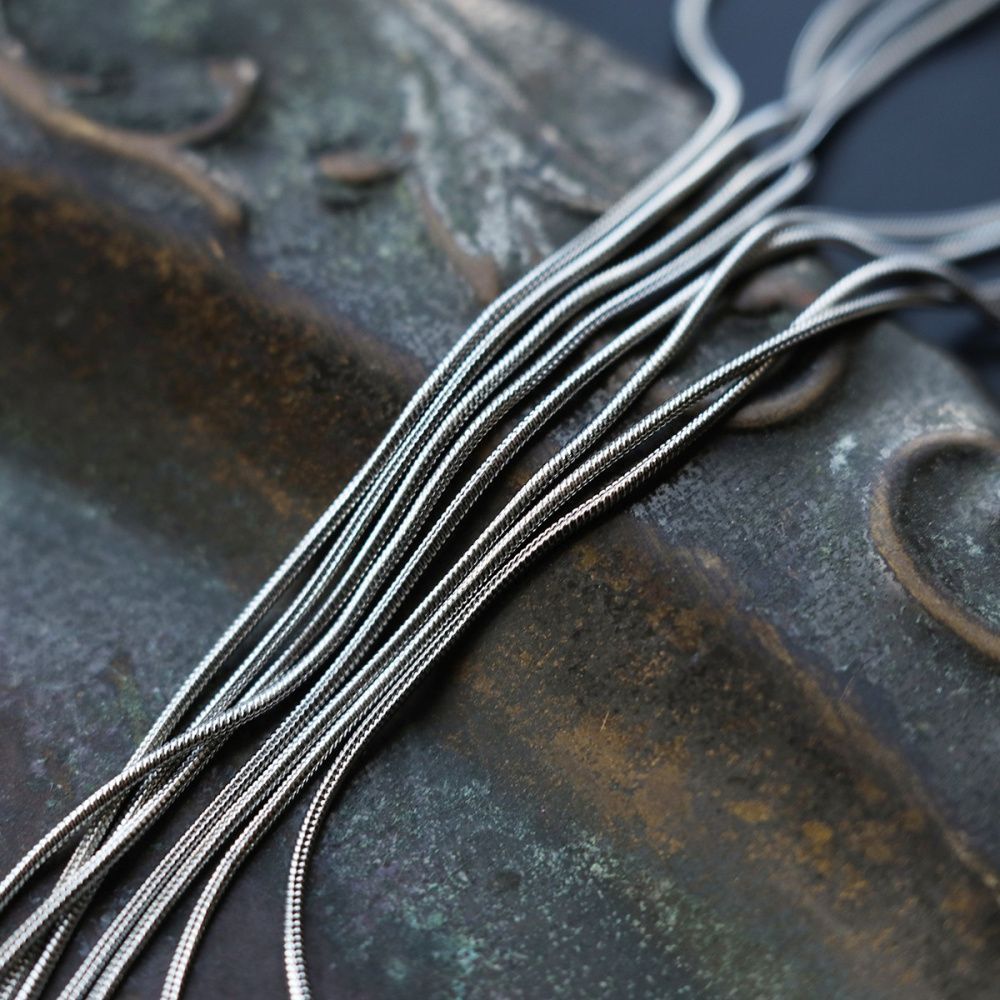 цепочка "снейк 304", цвет стальной, толщина 0.9 мм