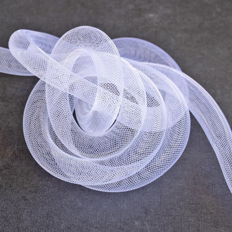 ювелирная сетка, пластик, цвет белый, диаметр 16 мм