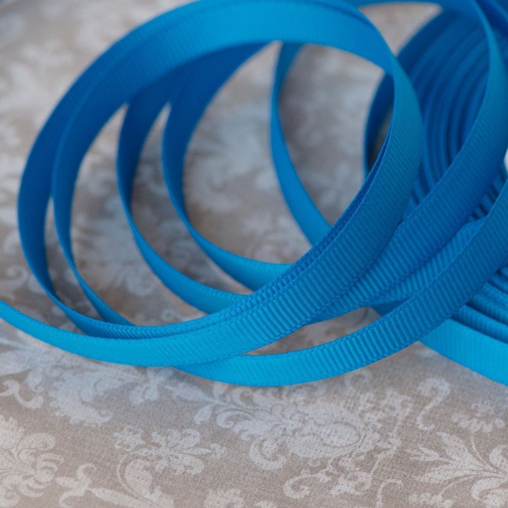 лента репсовая, цвет синий, ширина 10 мм ленты