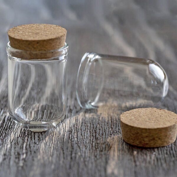 колба с крышкой, прозрачная, 36.5x22 мм