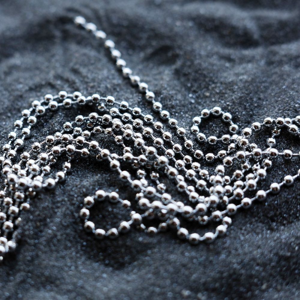 цепочка "шарик 304", цвет стальной, шарик 2.5 мм