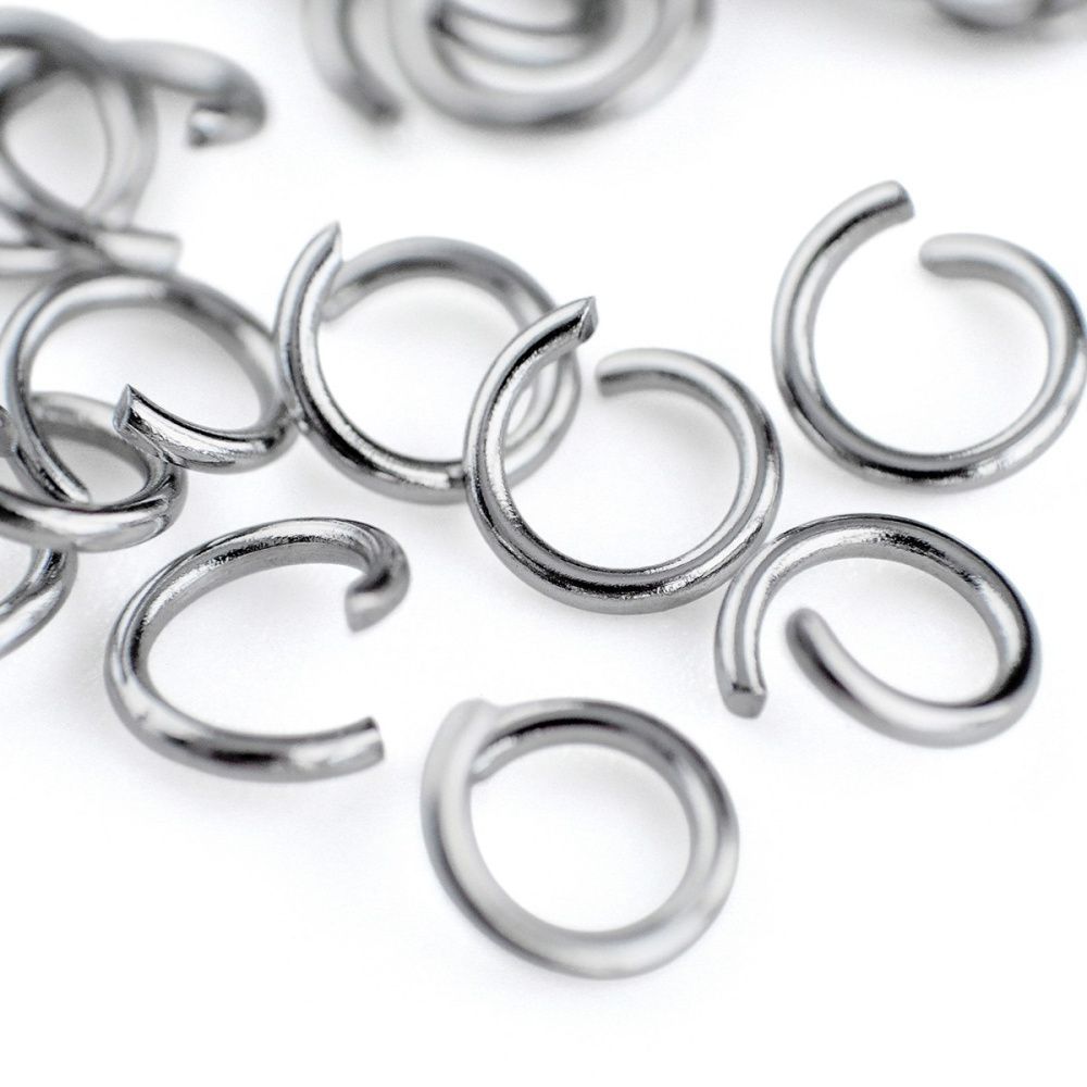 колечко соединительное 5, 304 stainless steel, цвет стальной, 5 мм (уп ок. 230 шт)