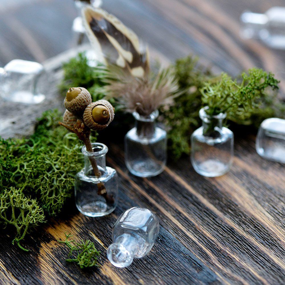 бутылочка баллон, прозрачная, 25x14 мм