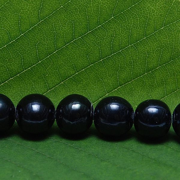 речной жемчуг круглый, класс "а", цвет черный, д 10-11 мм (шт) 