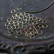 Колечко соединительное 8, 304 Stainless Steel, позолота, 8 мм