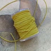 Резинка круглая шляпная, цвет желтый, 1 мм, боб 5 м 