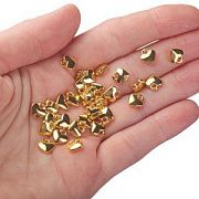 Подвеска металл "Харти", цвет золото, 8x7x2.5 мм