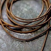 Канитель жесткая, цвет коричневая бронза, 1 мм