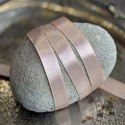 Лента, атлас, цвет розово-лососевый, ширина 10 мм