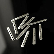 Разделитель 7-отв. "Спейс", цвет платина, 31x3.5x0.5 мм