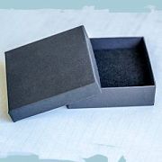 Коробка для браслета, картон, цвет черный, 91х91х29 мм