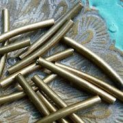 Разделитель "Трубочка", цвет античная бронза, 30x2 мм