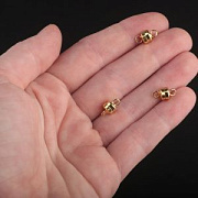 Застежка магнитная "Пилюля", цвет золото, 11x6 мм