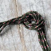 Шнур, полиэстер, паракорд, цвет оливковый в крапинку, 2 мм  