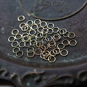 Колечко соединительное 8, 304 Stainless Steel, позолота, 8 мм